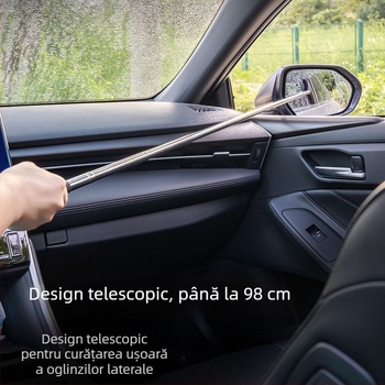 Ștergător de oglindă retrovizoare auto din oțel inoxidabil Ștergător de parbriz retractabil portabil Ștergător de geam de curățare