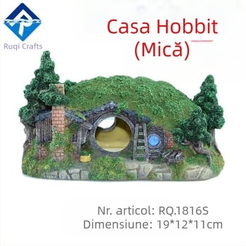 Ruiqi Acvariu Peisaj Castel Decorare Ornamente Mici Hobbit Casă Acvariu de Pește Casă din Lemn Acasă Aprovizionare Transfrontalieră