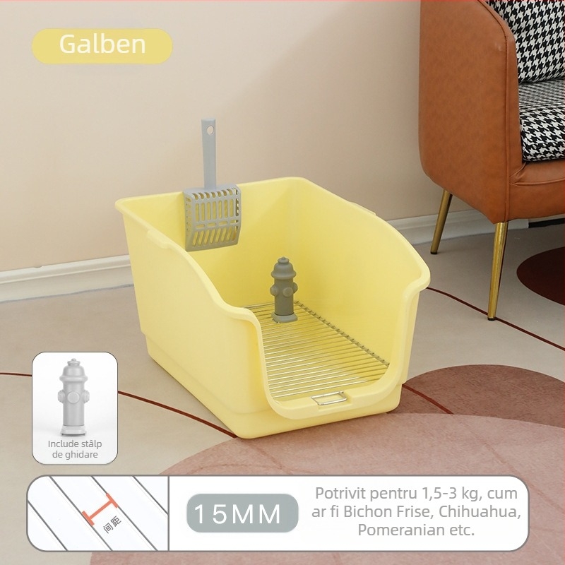 Toaletă pentru câini montată pe perete, din oțel inoxidabil, litieră pentru câini, toaletă pentru câini de dimensiuni mici și mijlocii, consumabile pentru animale de companie, design anti-miros