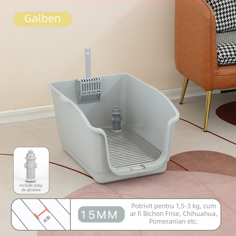 Toaletă pentru câini montată pe perete, din oțel inoxidabil, litieră pentru câini, toaletă pentru câini de dimensiuni mici și mijlocii, consumabile pentru animale de companie, design anti-miros