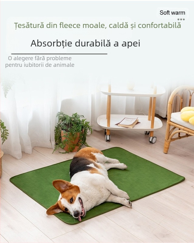Covoraș antiderapant pentru animale de companie, vânzare fierbinte de la Amazon, covoraș pentru cușcă de câini mari, rezistent la urină, impermeabil, din fleece coral, lavabil