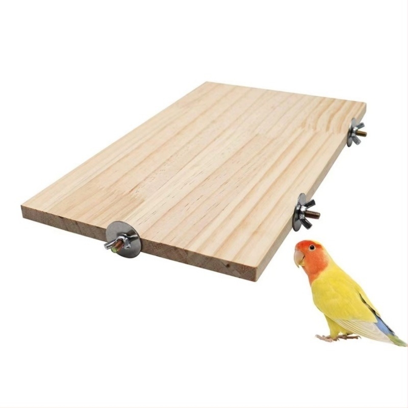 Papagal hamster etichetare placă de picioare din lemn masiv iepure Totoro trambulină piele de tigru Xuanfeng suport accesorii colivie pentru păsări