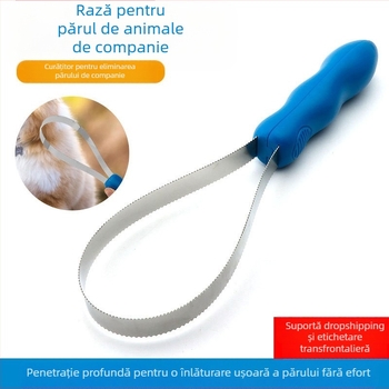 Îndepărtarea părului de animale de companie, curățător, lamă pentru îndepărtarea părului de câine, inel de oțel, răzuitor, pieptene pentru îndepărtarea părului de animale de companie, pieptene pentru îndepărtarea părului de pisică