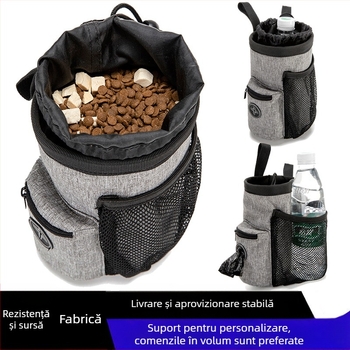 Geantă pentru gustări de animale de companie, geantă de dresaj pentru câini, geantă pentru hrană pentru câini, geantă de talie pentru dresaj profesional, accesorii portabile pentru exterior pentru ieșiri, certificare alimentară