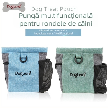 Geantă portabilă pentru dresaj de câini, geantă de pânză pentru hrană pentru câini, geantă de talie, echipament de dresaj în aer liber pentru câini, echipamente de plimbare pentru câini, provizii pentru animale de companie