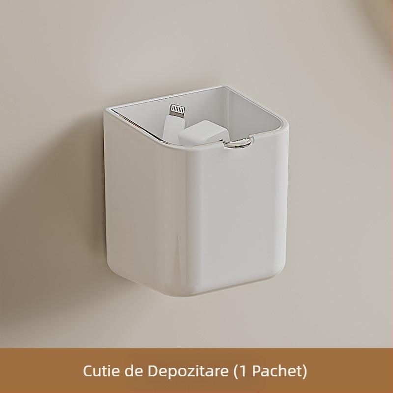 Suport pentru periuță de dinți electrică Pro-hand, suport neperforat pentru depozitarea toaletei, suport pentru pastă de dinți, cutie de depozitare, storcător automat de pastă de dinți