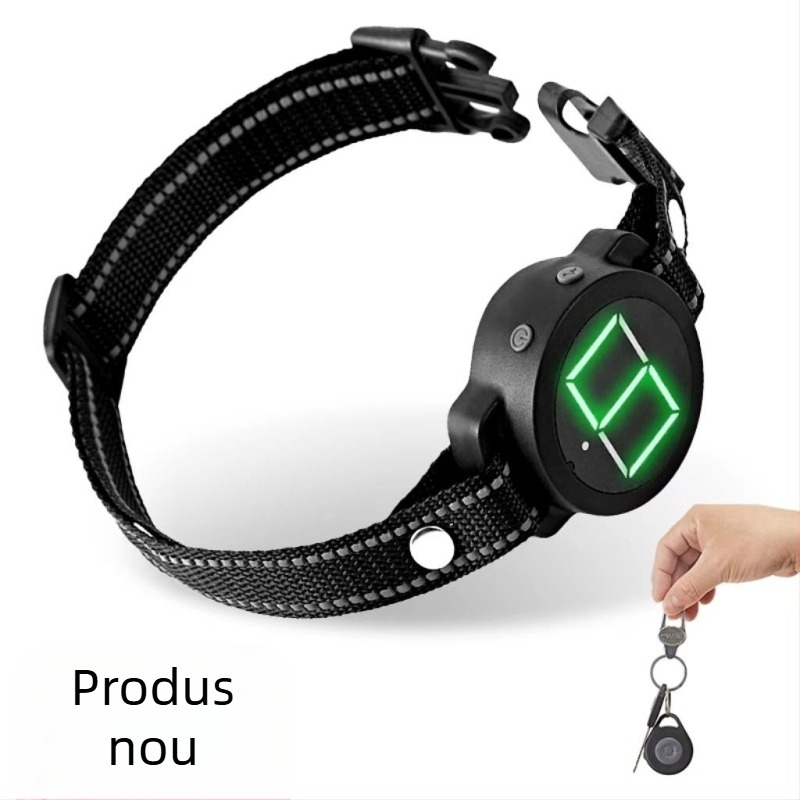 Produs nou transfrontalier Dispozitiv anti-lătrat pentru animale de companie Dispozitiv de dresaj pentru câini Guler anti-lătrat Automat Anti-lătrat pentru câini cu telecomandă Șoc electric Vibrații Sunet