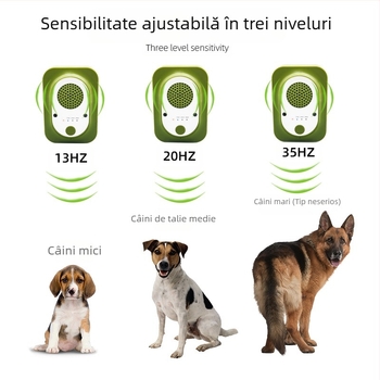 Dispozitiv anti-lătrat cu ultrasunete pentru animale de companie, repelent de câini în aer liber, dispozitiv de dresaj pentru câini anti-zgomot, dispozitiv de dresaj pentru animale de companie