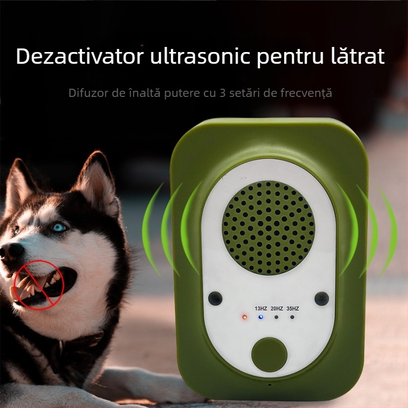 Dispozitiv anti-lătrat cu ultrasunete pentru animale de companie, repelent de câini în aer liber, dispozitiv de dresaj pentru câini anti-zgomot, dispozitiv de dresaj pentru animale de companie