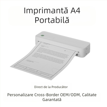 Imprimantă termică A4 portabilă fără fir Bluetooth, mică, cu fir, conectată la telefonul mobil, A4, acasă, conectată la telefonul mobil