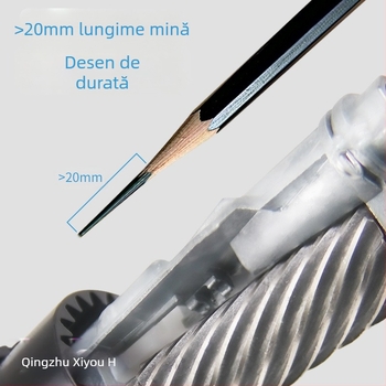 Ascuțitoare de creioane Qingzhu Xiyou, ascuțitoare de creioane, ascuțitoare manuală, ascuțitoare de creioane din cărbune brut, artă