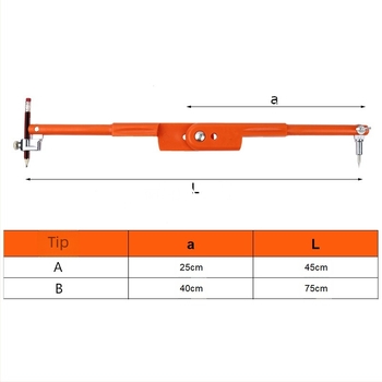 Compas de tâmplărie, ecartament de desen, plotter rotund metalic, scrib industrial, scrib mare, instrument de desen