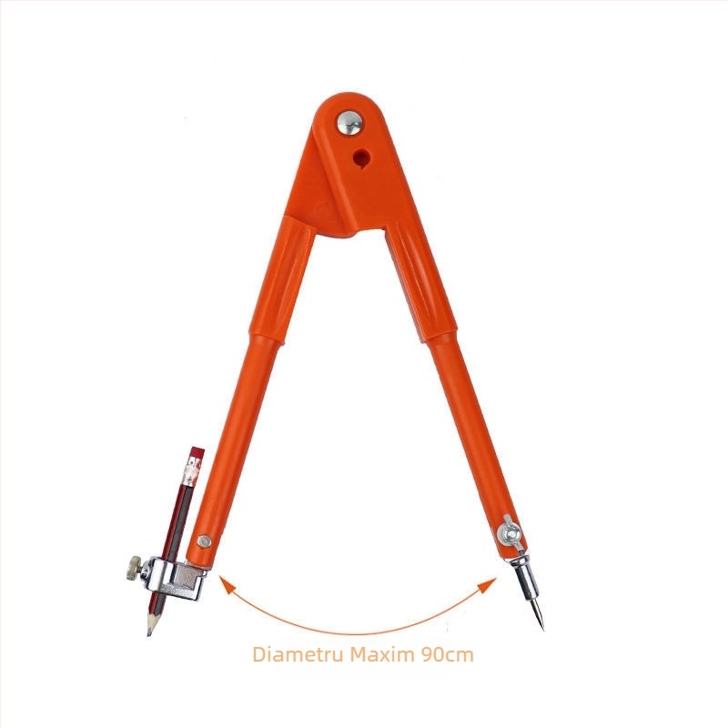 Compas de tâmplărie, ecartament de desen, plotter rotund metalic, scrib industrial, scrib mare, instrument de desen