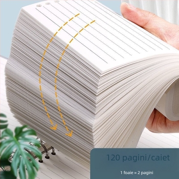 Caiet cu foi libere, nu tuși, caiet de notițe cu linie orizontală, culoare simplă, literatură și artă, îngroșat, retro, pentru studenți, blocnotes pentru birou