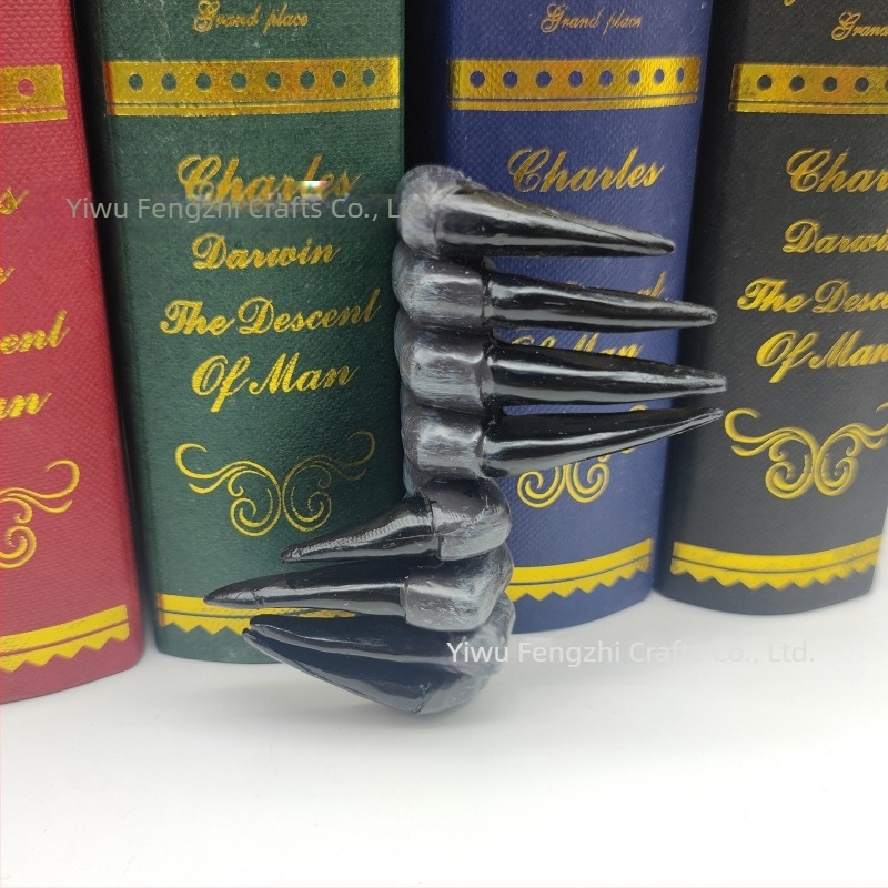 Semn de carte cu labă de Halloween transfrontalier, personalizat, labă de mână, rășină, artizanat, decorare de carte pe desktop, ornamente