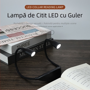 Lampă de citit cu LED-uri multifuncționale agățate pe gât, lampă de citit portabilă agățată pe gât, lampă de noapte agățată pe gât