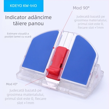 Se poate obține un cuțit excelent de tăiere cu bevel KW, tăietor de hârtie cu cadru de tăiere DIY, tăietor de hârtie cu bevel 45