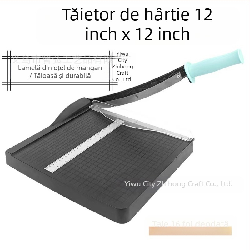 Cutter portabil A4 pentru tăiere de hârtie cu lamă din oțel mangan, tăietor de hârtie, tăietor de hârtie, tăietor de hârtie pentru birou, tăietor de hârtie, tăietor de hârtie