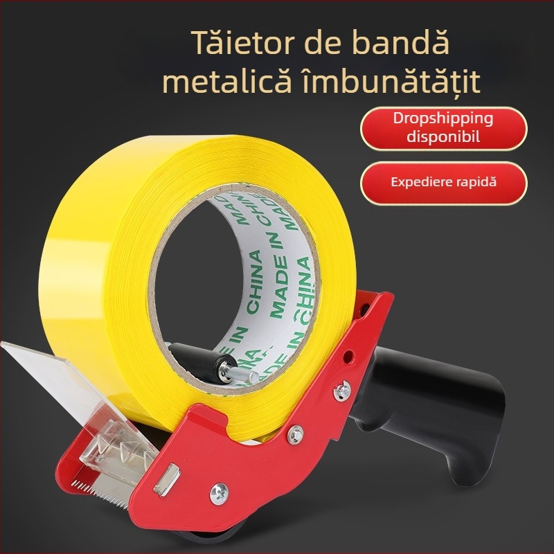 Îngroșat Metal 50mm portabil cutie sigilator portabil mic bandă tăietor transparent bandă presă de balotat scaun portabil