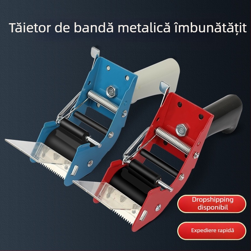 Îngroșat Metal 50mm portabil cutie sigilator portabil mic bandă tăietor transparent bandă presă de balotat scaun portabil