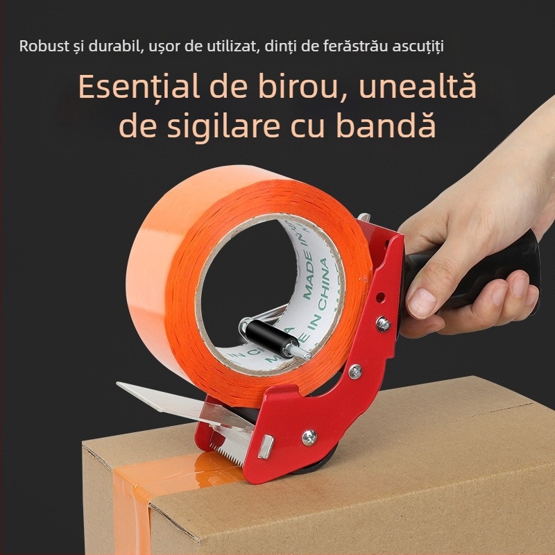 Îngroșat Metal 50mm portabil cutie sigilator portabil mic bandă tăietor transparent bandă presă de balotat scaun portabil