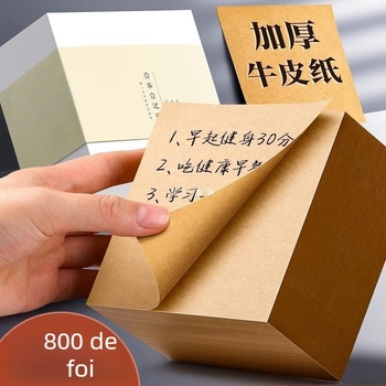 Hârtie kraft Post-it adeziv puternic pentru studenți Post-it autocolant mare pentru birou, Post-it rupt, notă mică Creative Plus