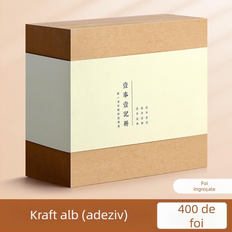 Hârtie kraft Post-it adeziv puternic pentru studenți Post-it autocolant mare pentru birou, Post-it rupt, notă mică Creative Plus