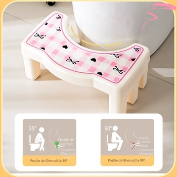 Scaun de toaletă, scaun pentru picioare, scaun din plastic, îngroșat, simplu, ghemuit, artefact, pentru copii, scaun pentru picioare, scaun pentru femei însărcinate, scaun pentru picioare