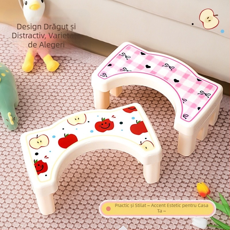 Scaun de toaletă, scaun pentru picioare, scaun din plastic, îngroșat, simplu, ghemuit, artefact, pentru copii, scaun pentru picioare, scaun pentru femei însărcinate, scaun pentru picioare