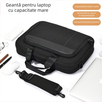 Geantă de laptop portabilă transfrontalieră cu curea de umăr, capacitate mare, depozitare la nivel înalt, producători de geantă convenabilă pentru notebook-uri