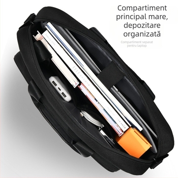 Geantă de laptop portabilă transfrontalieră cu curea de umăr, capacitate mare, depozitare la nivel înalt, producători de geantă convenabilă pentru notebook-uri