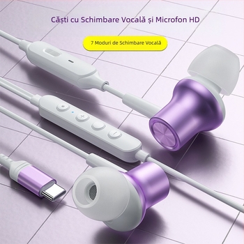 Căști speciale pentru K-song Anchor Live Sound Card, căști stereo cu schimbare de voce, căști cu schimbare de voce pentru Apple 15 Huawei