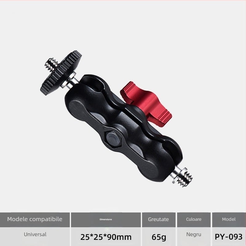 Accesorii pentru brațul magic pentru aparat foto DSLR, clip de mazăre din aliaj de aluminiu, braț magic universal