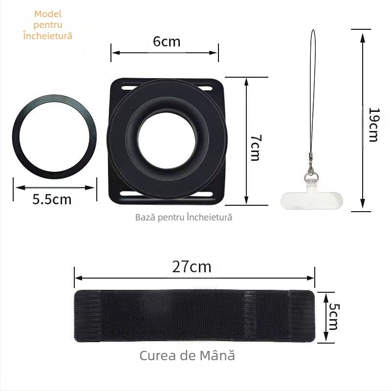 Suport magnetic pentru telefon mobil, universal, cu suspensie pentru încheietura mâinii, nou, pentru alergare și conducere, în aer liber, suport pentru telefon mobil live