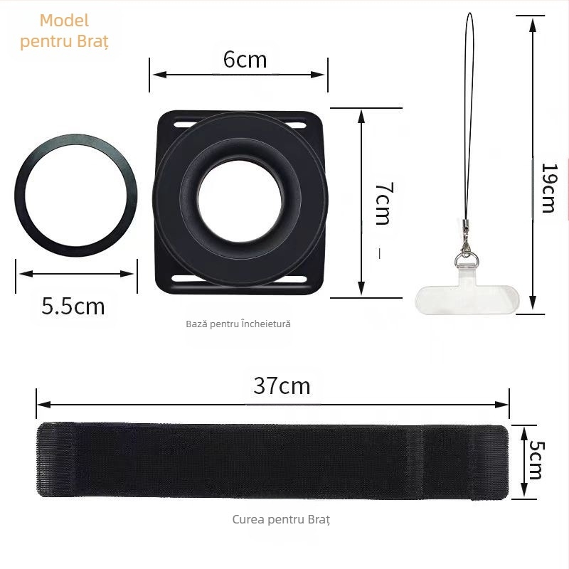 Suport magnetic pentru telefon mobil, universal, cu suspensie pentru încheietura mâinii, nou, pentru alergare și conducere, în aer liber, suport pentru telefon mobil live