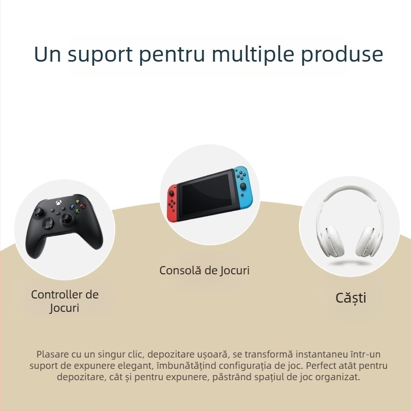 Accesorii pentru jocuri PS5 SWITCH2 XBOX Mâner pentru căști Suport pentru mâner de joc Suport de depozitare multifuncțional