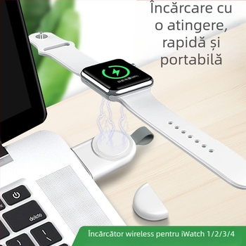 Aplicabil pentru încărcătorul Apple Watch, baza de încărcare portabilă magnetică wireless Apple iWatch de la 1 la 9 generații