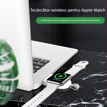 Aplicabil pentru încărcătorul Apple Watch, baza de încărcare portabilă magnetică wireless Apple iWatch de la 1 la 9 generații