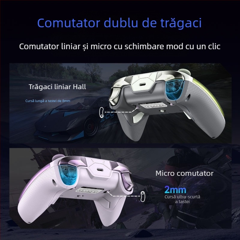 Easysmx Noul controler de joc D10Pc TMR Rocker Smart Start and Stop Base de încărcare cu declanșare dublă