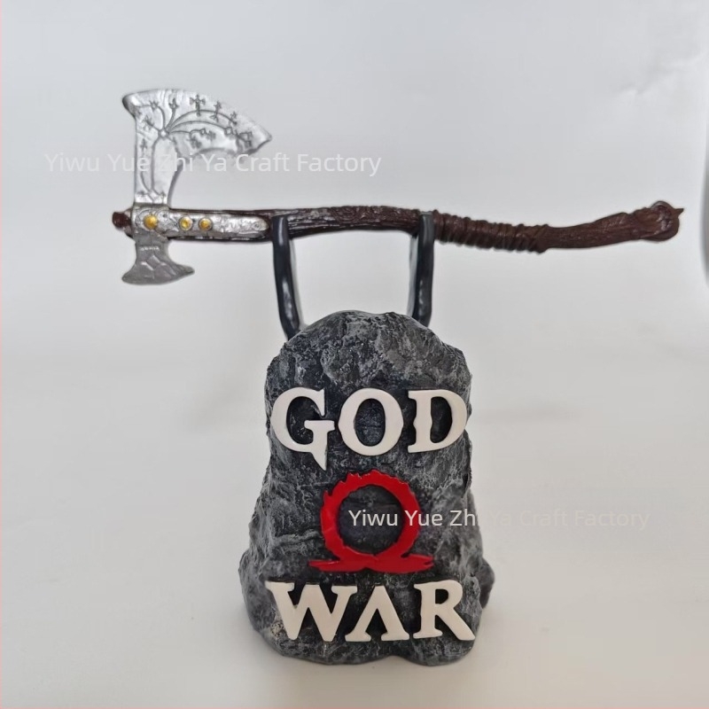 Produs nou transfrontalier seria Ps, suport pentru mâner, statuie din rășină, ornamente decorative, imagine cu venin, model de topor Leviathan