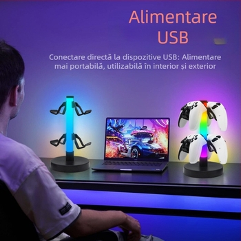 Suport pentru controler de joc RGB, vânzări transfrontaliere, suport pentru căști, lumină ambientală, lumină ritmică pentru pickup-uri de sporturi electronice, lampă de masă, lumină de noapte
