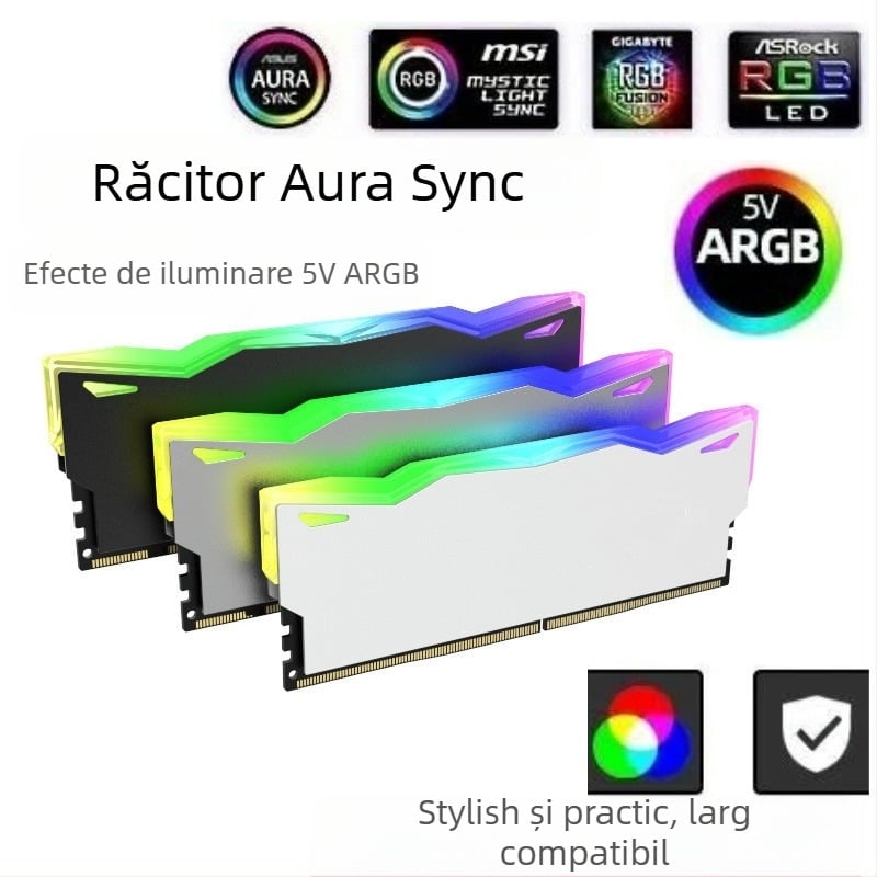 Vestă de răcire cu memorie ARGB ECC/DDR3/R4/R5, carcasă de răcire universală, radiator