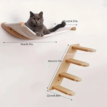 Scară de cățărat transfrontalieră pentru animale de companie, cadru de cățărat pentru pisici, cadru de cățărat pentru pisici, jucărie pentru scări de perete, suport pentru casă, hamac de interior pentru pisici