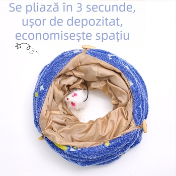 Tunel pentru pisici, luminos, cu auto-evadare, jucărie pentru pisici, tunel pliabil pentru pisici, cuib pentru pisici, model transfrontalier Amazon