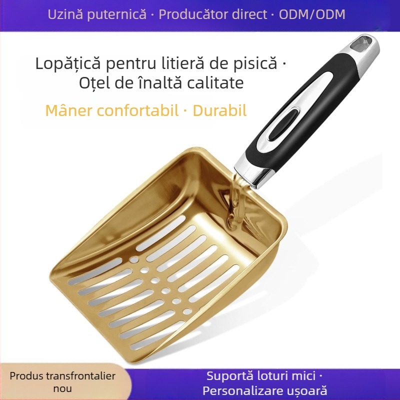 Lopățică pentru așternut pisici, Lopățică pentru caca pisici, Litieră pentru toaletă pisici, Lopățică pentru nisip cu tofu, Lopățică pentru caca pisici, Instrumente de curățare a pisicilor pentru animale de companie, en-gros