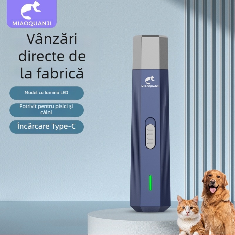 Polizor electric de unghii pentru animale de companie, popular transfrontalier, foarfece de manichiură convenabile, foarfece de unghii pentru pisici și câini, clește de unghii pentru animale