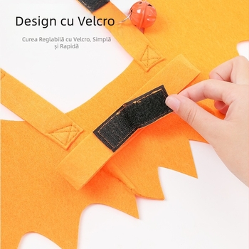 Haine transfrontaliere pentru pisici, costume de Halloween pentru câini, haine pentru animale de companie, aripi de liliac, stil clopot, haine de transformare