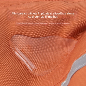 Haină de bumbac pentru câini cu tracțiune, haine reflectorizante pentru toamnă și iarnă pentru câini noi, vestă caldă și ușoară din grafen pentru animale de companie, culoare uni pentru câini