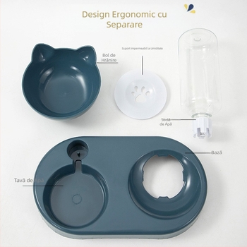 Bol pentru pisici, bol dublu, bazin pentru câini, bol automat pentru apă potabilă, bazin pentru hrană, bol pentru câini, bol pentru pisici, bol cu apă anti-șoc, bazin pentru orez, provizii pentru animale de companie