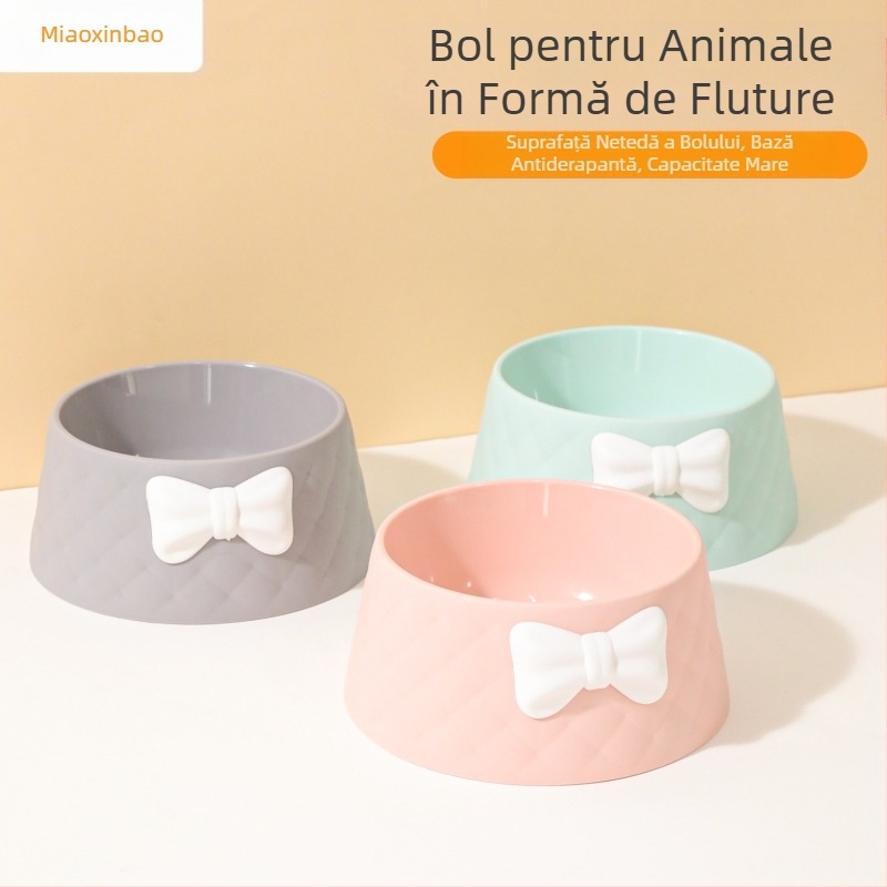 Fabrica nouă Macaron adâncit etanș pisică pentru animale de companie Yan Value Bowl INS stil arc diamant model Road pisică bol